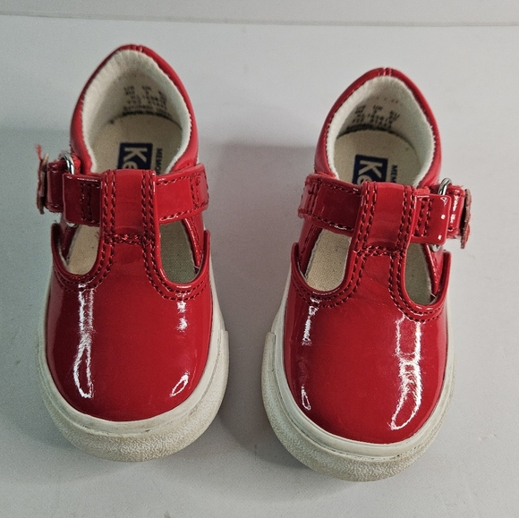 Keds little kids size 4 red shoes - Picture 4 of 8